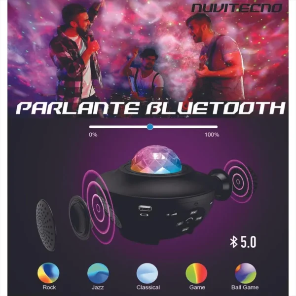 Lampara Proyector Bluetooth Usb